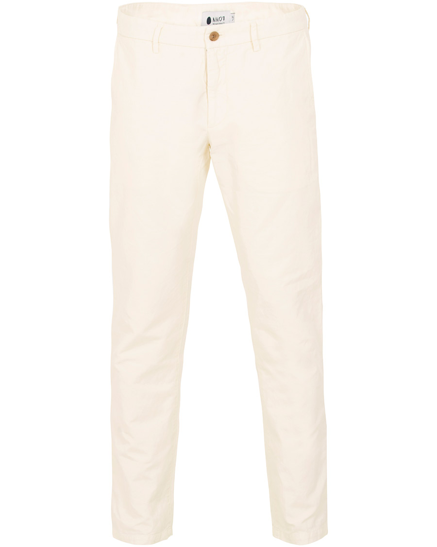 Herre | Bukser | NN07 | Karl Cotton/Linen Trousers Off White