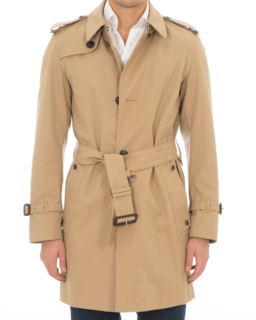 Herre | Jakker | Aquascutum | Corby Single Breasted Trenchcoat Camel