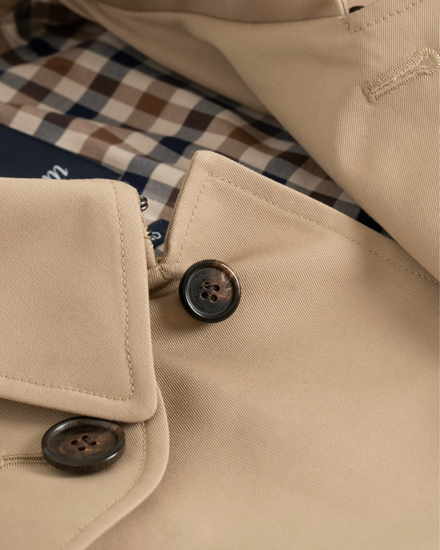 Herre | Jakker | Aquascutum | Corby Single Breasted Trenchcoat Camel