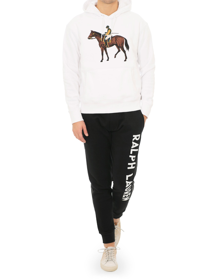 Herre | Gensere | Ralph Lauren Purple Label | Standing Horse Hoodie Optic White