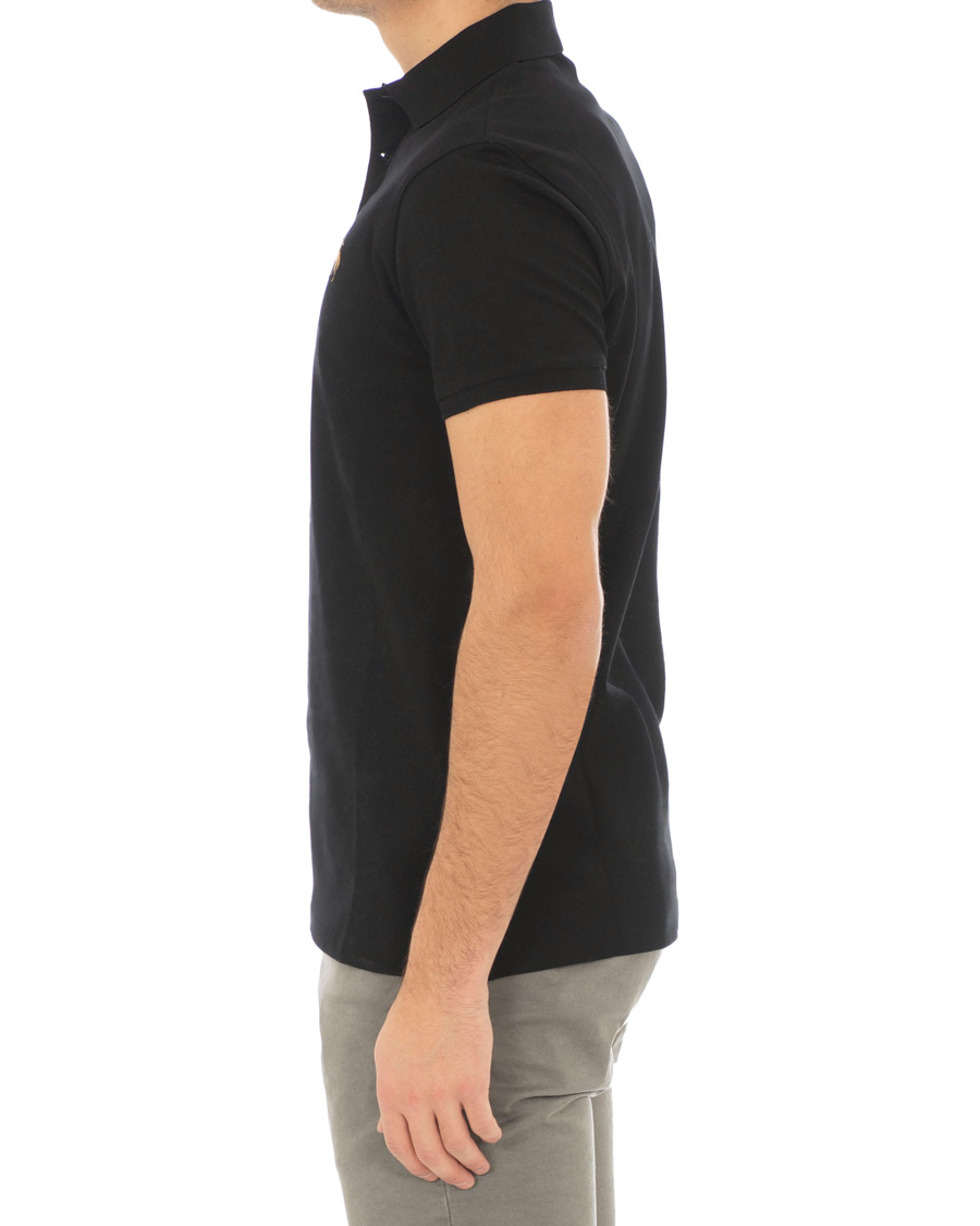 Herre | Pikéer | Ralph Lauren Purple Label | Standing Horse Mercerized Polo Classic Black