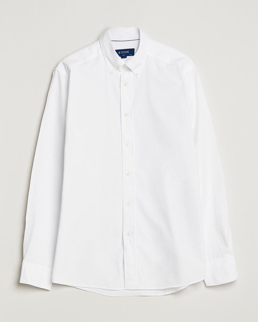 Herre | Skjorter | Eton | Slim Fit Royal Oxford Button Down White