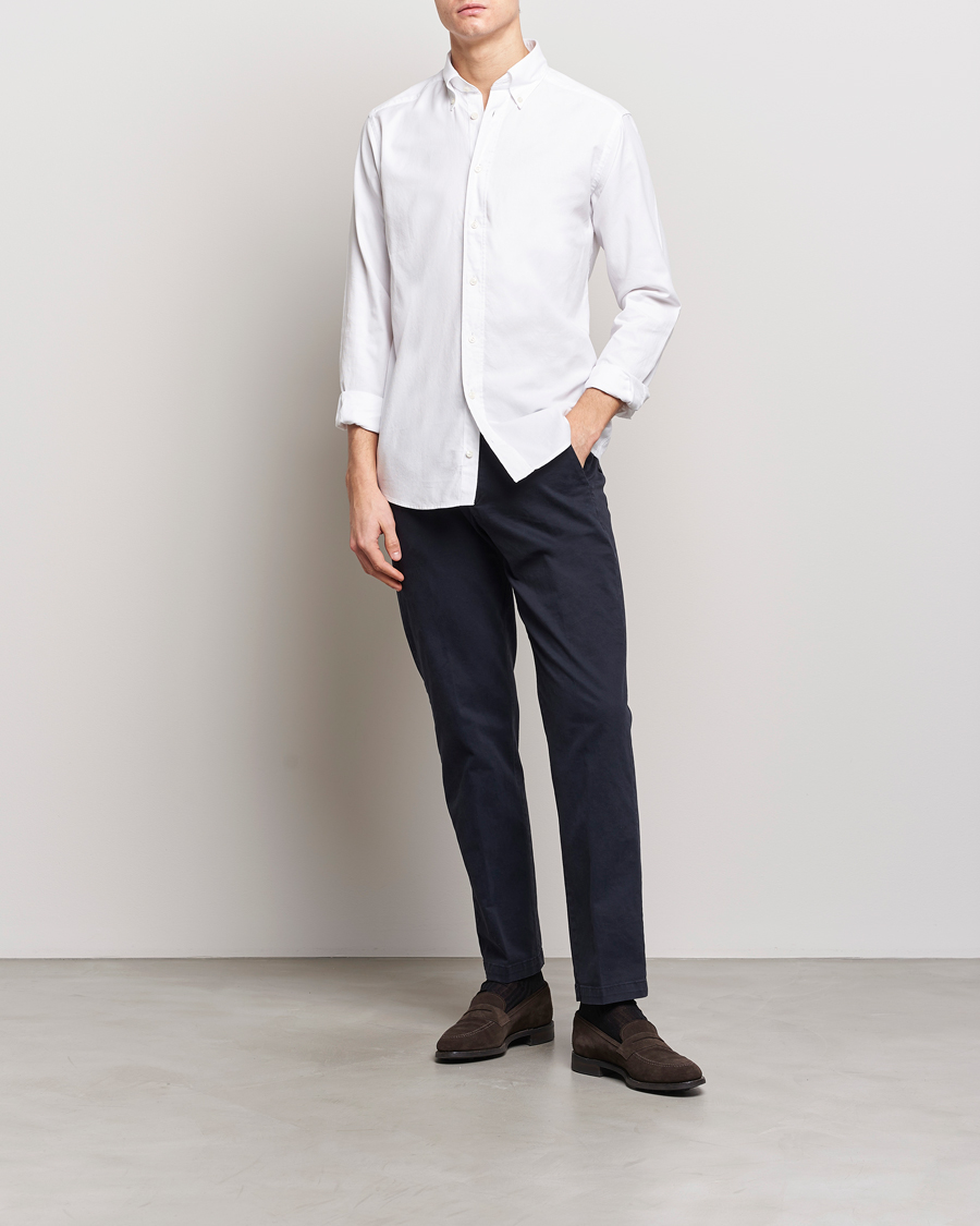 Herre | Skjorter | Eton | Slim Fit Royal Oxford Button Down White