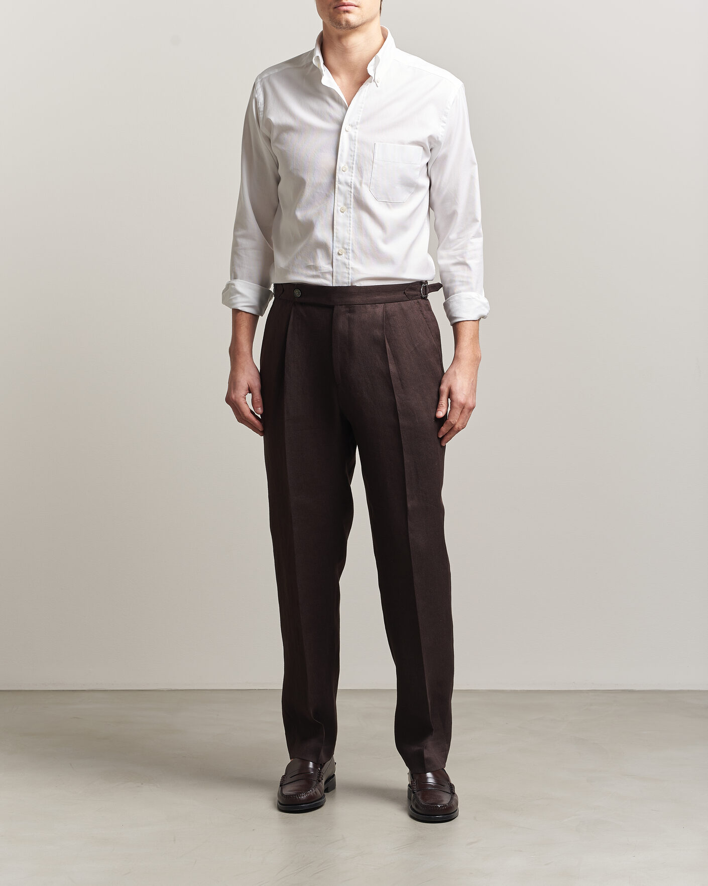 Herre | Skjorter | Eton | Slim Fit Royal Oxford Button Down White