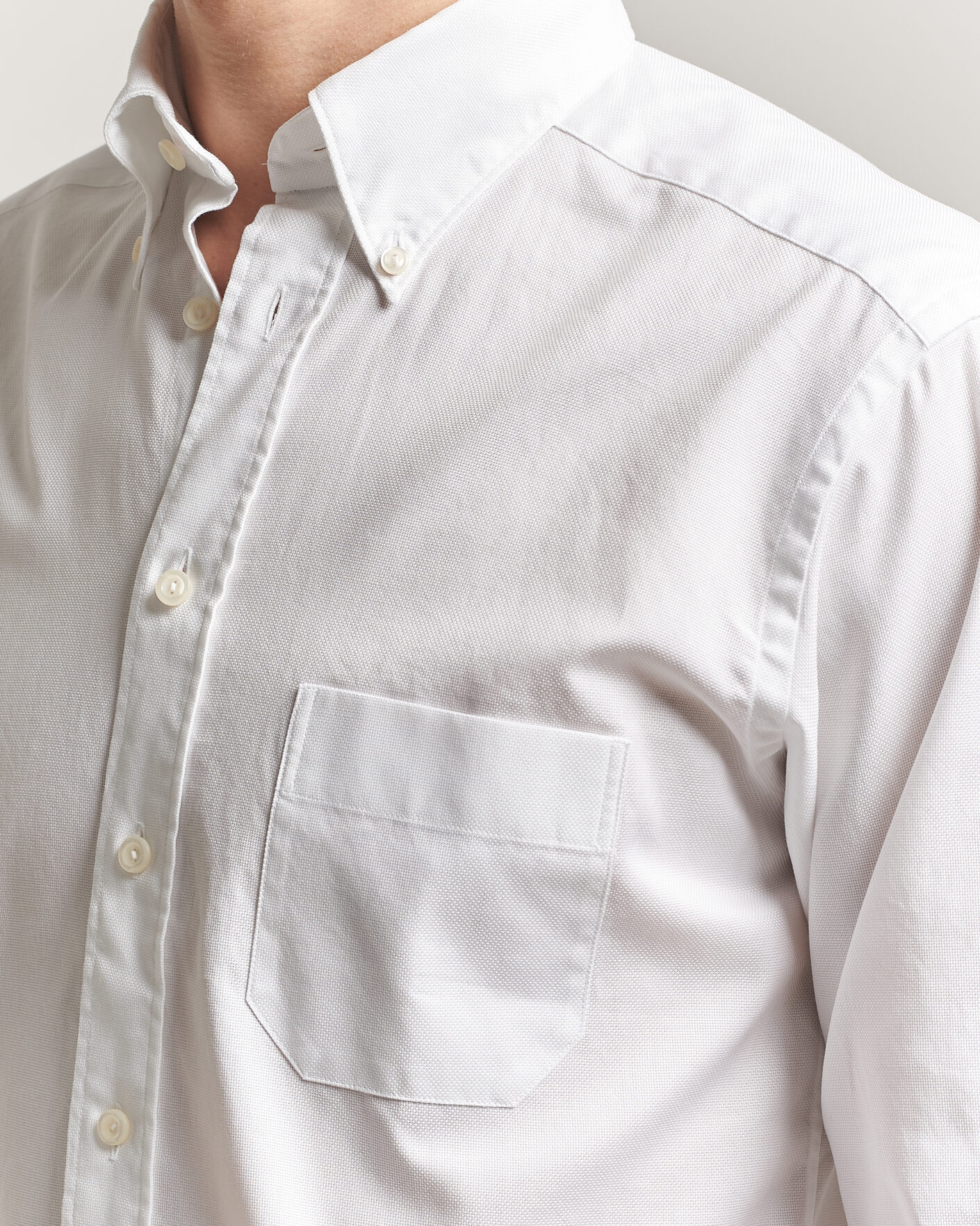 Herre | Skjorter | Eton | Slim Fit Royal Oxford Button Down White