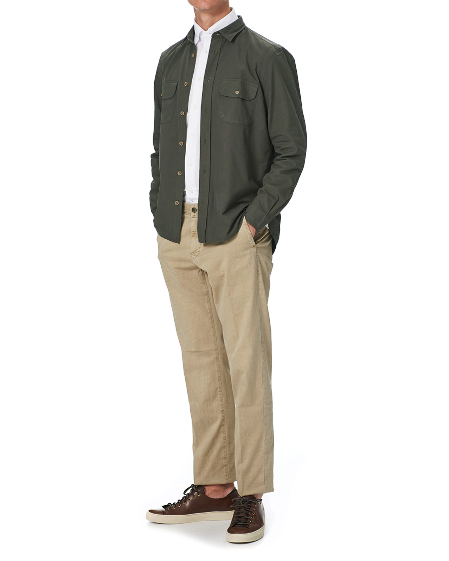 Herre | Skjorter | Eton | Slim Fit Jersey Button Under Shirt White
