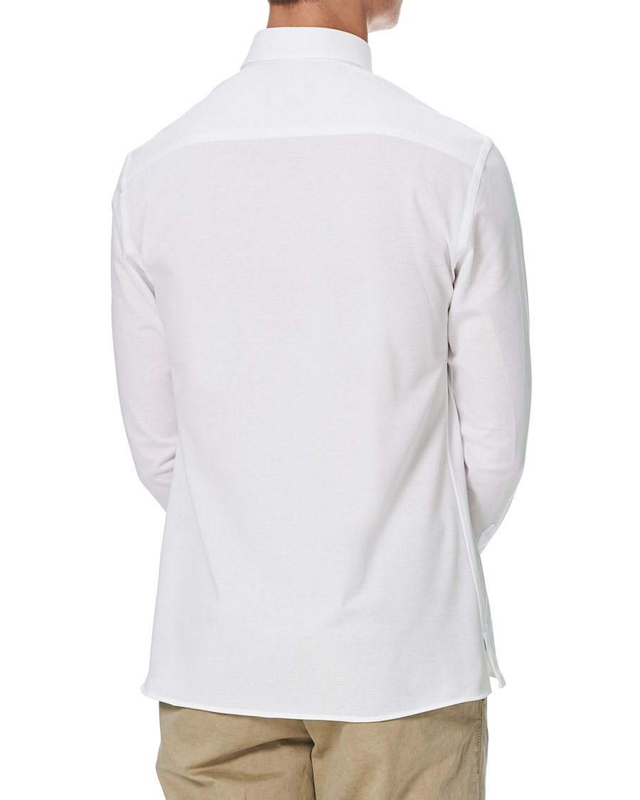 Herre | Skjorter | Eton | Slim Fit Jersey Button Under Shirt White
