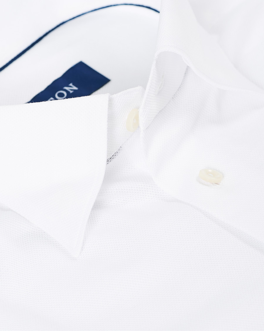 Herre | Skjorter | Eton | Slim Fit Jersey Button Under Shirt White