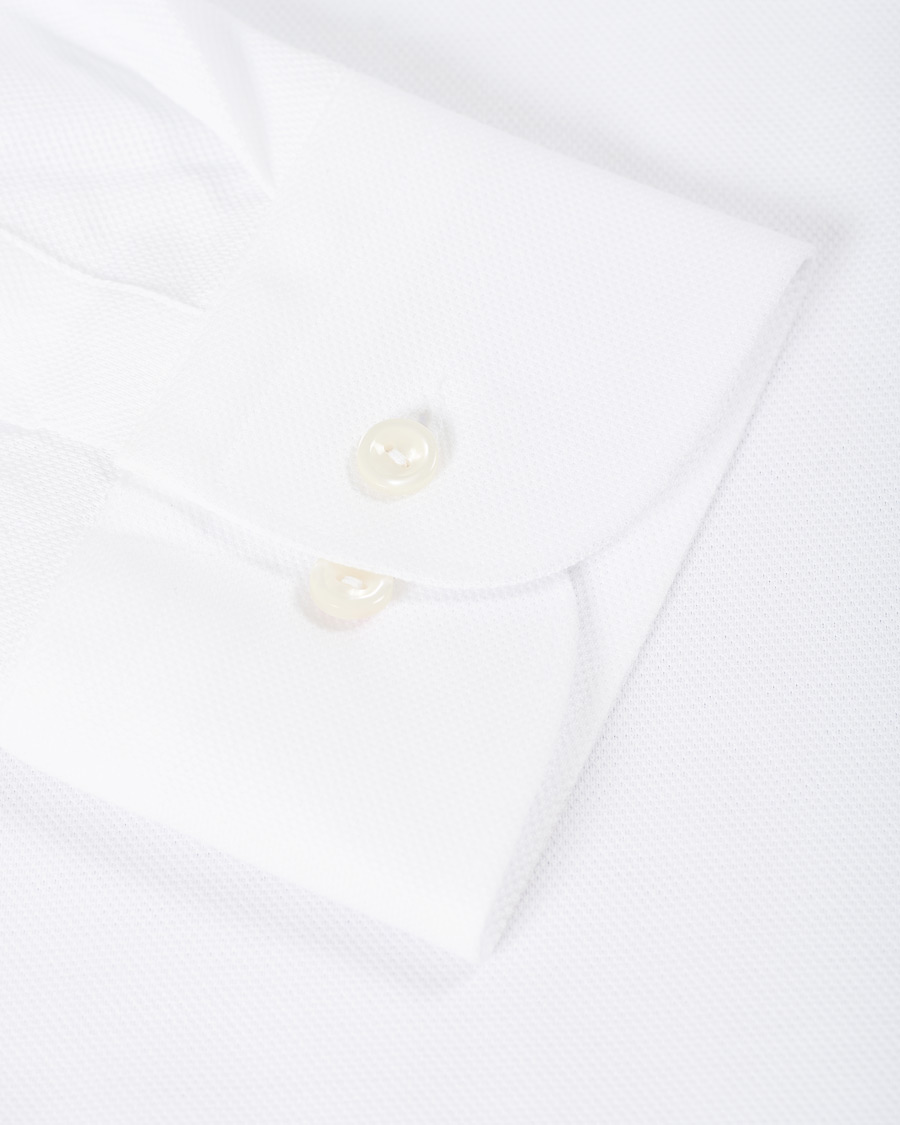 Herre | Skjorter | Eton | Slim Fit Jersey Button Under Shirt White