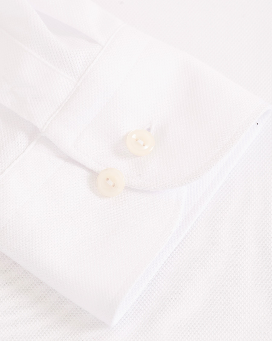 Herre | Skjorter | Eton | Slim Fit Jersey Button Under Shirt White