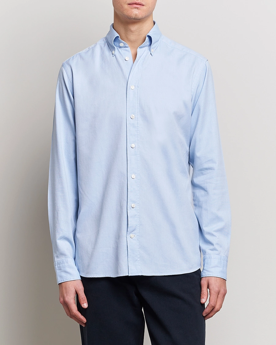 Herre | Wardrobe basics | Eton | Slim Fit Royal Oxford Button Down Light Blue