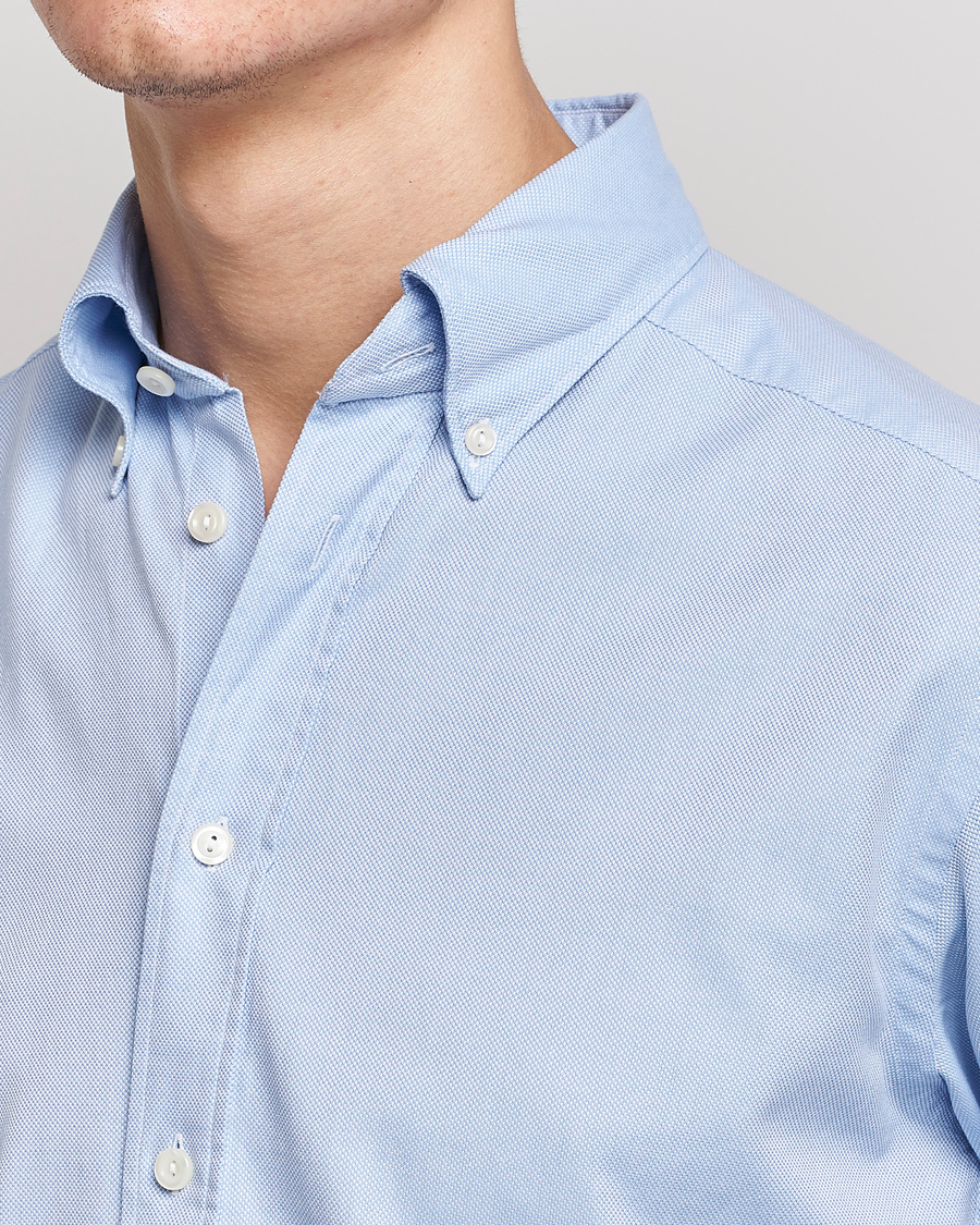 Herre | Skjorter | Eton | Slim Fit Royal Oxford Button Down Light Blue