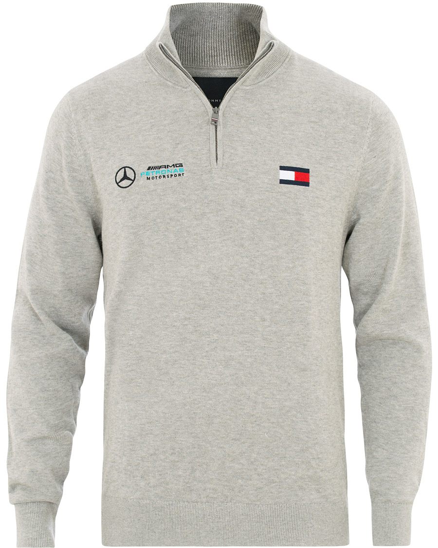 Herre | Gensere | Tommy Hilfiger | Mercedes Benz Half Zip Cloud Heather