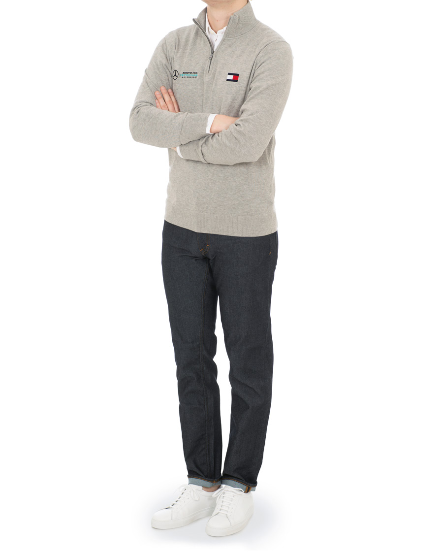 Herre | Gensere | Tommy Hilfiger | Mercedes Benz Half Zip Cloud Heather
