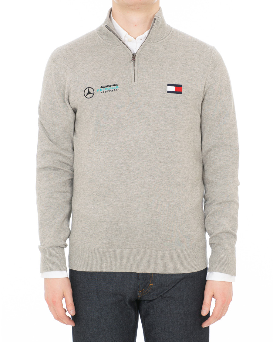 Herre | Gensere | Tommy Hilfiger | Mercedes Benz Half Zip Cloud Heather