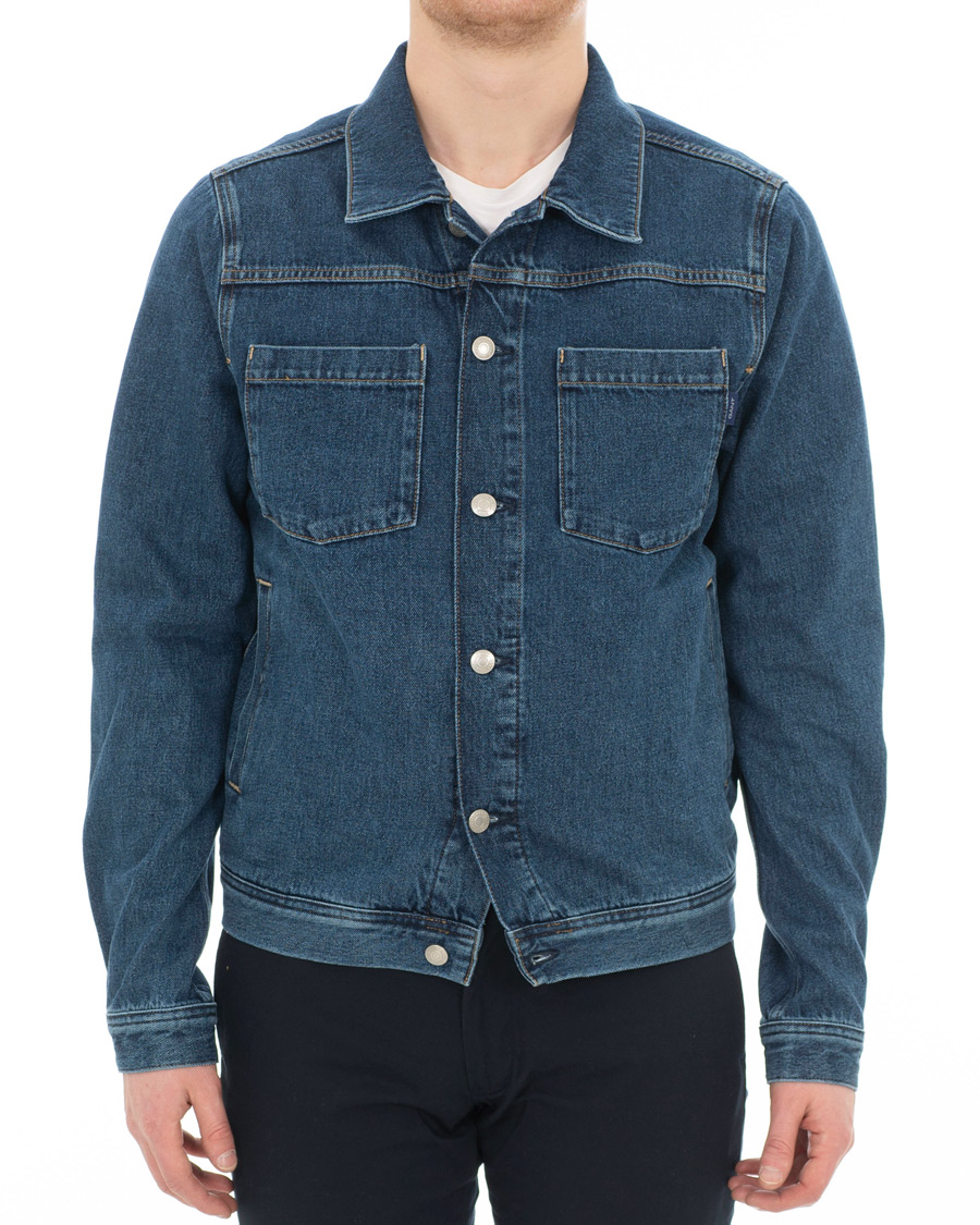 Herre | Jakker | GANT | Indigo Jeans Jacket Blue Wash