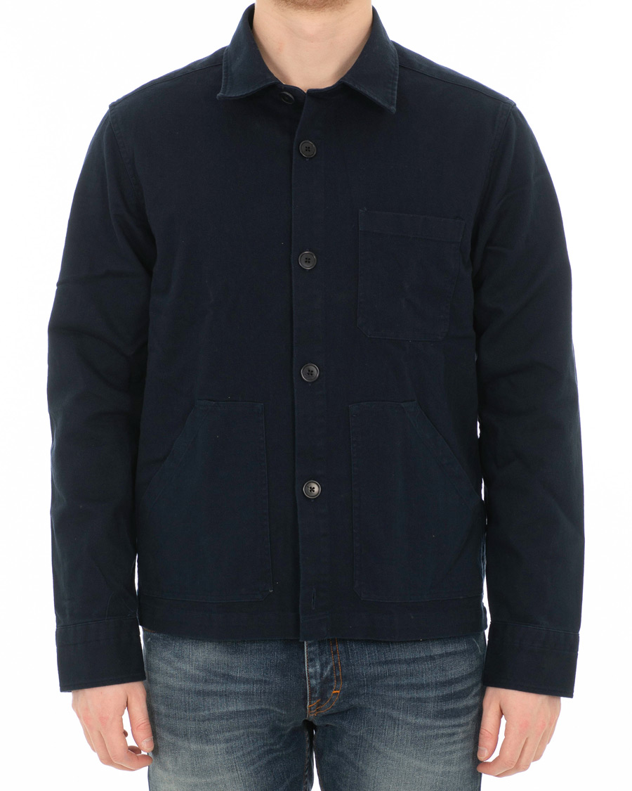 Herre | Skjorter | GANT | Heavy Twill Shirt Jacket Marine