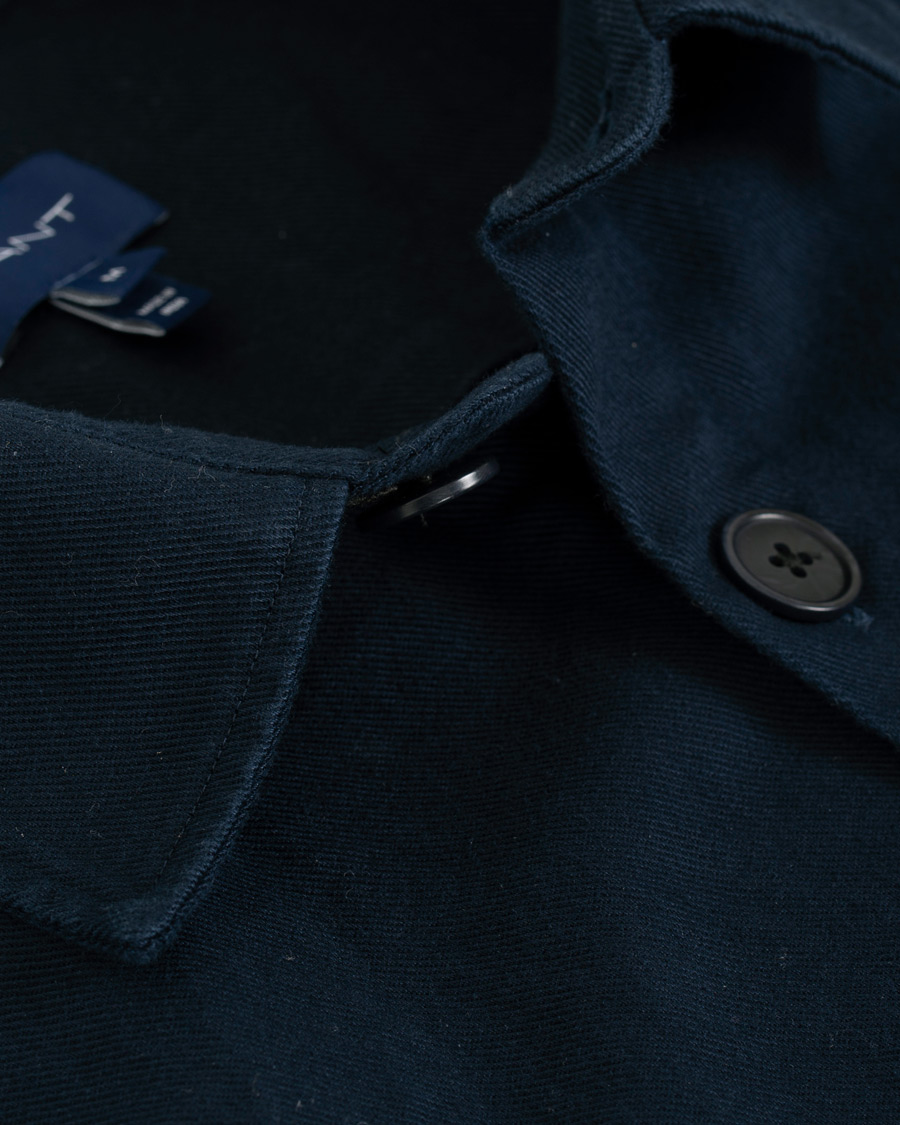 Herre | Skjorter | GANT | Heavy Twill Shirt Jacket Marine