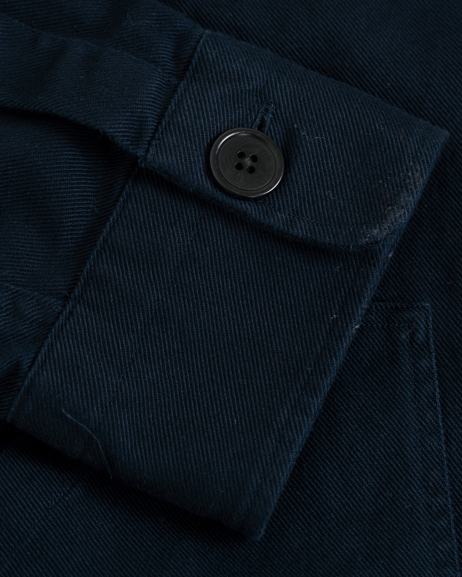 Herre | Skjorter | GANT | Heavy Twill Shirt Jacket Marine