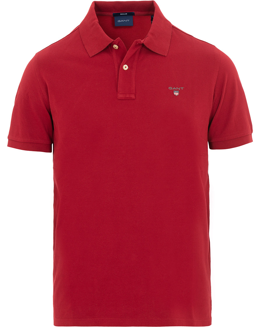 Herre | Pikéer | GANT | The Original Polo Mahogany Red