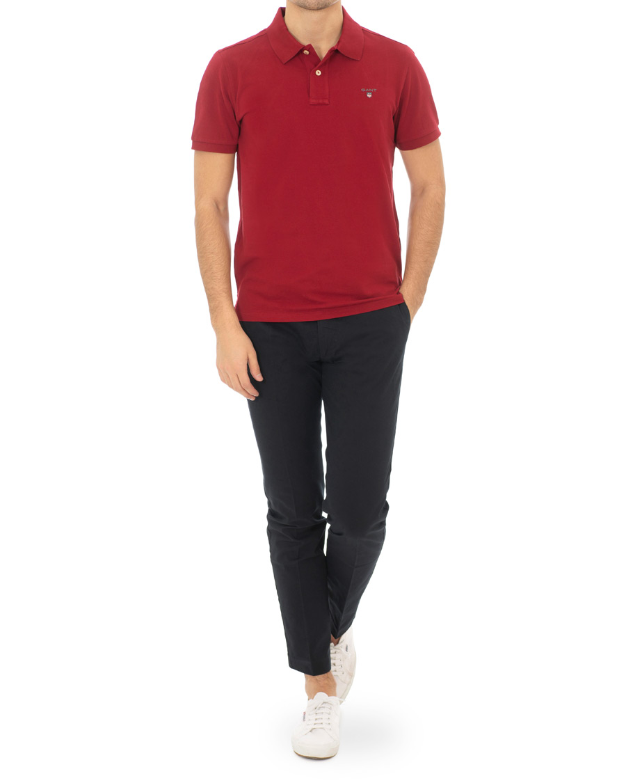 Herre | Pikéer | GANT | The Original Polo Mahogany Red