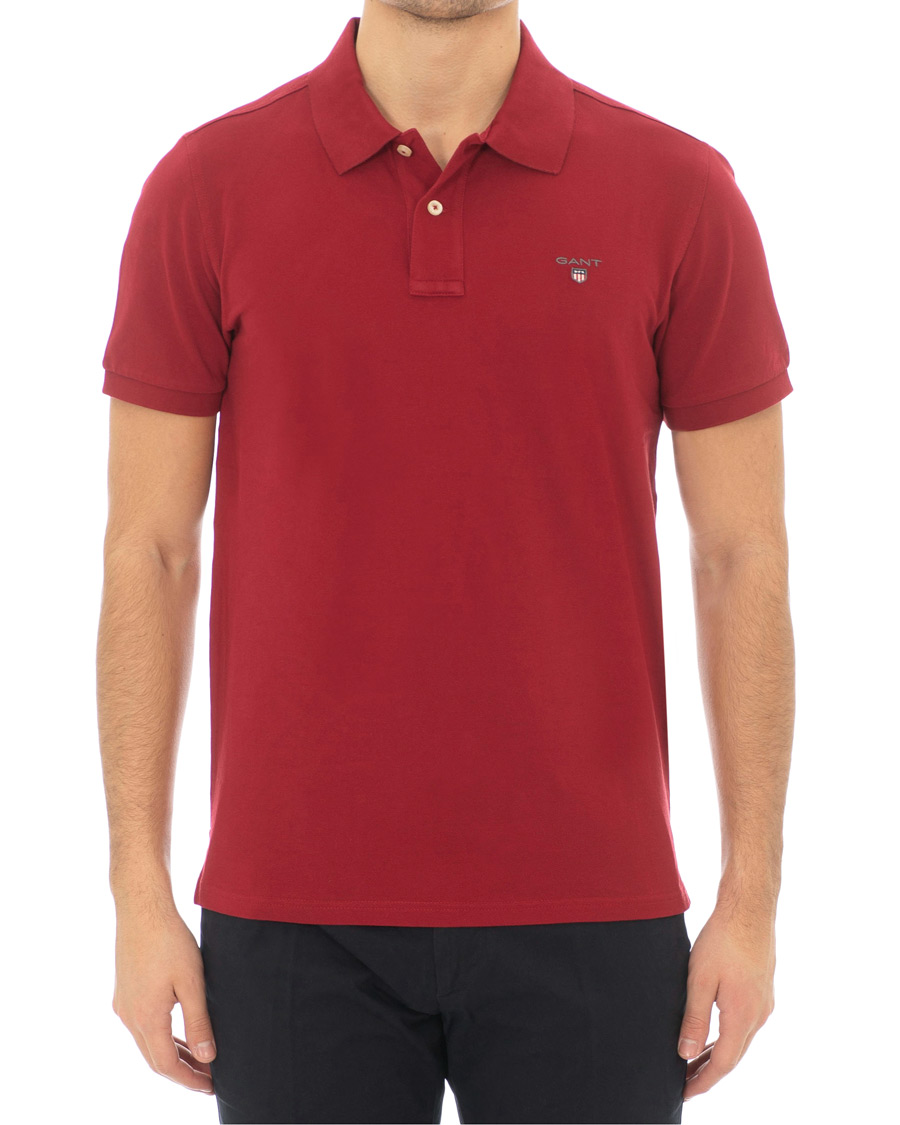 Herre | Pikéer | GANT | The Original Polo Mahogany Red