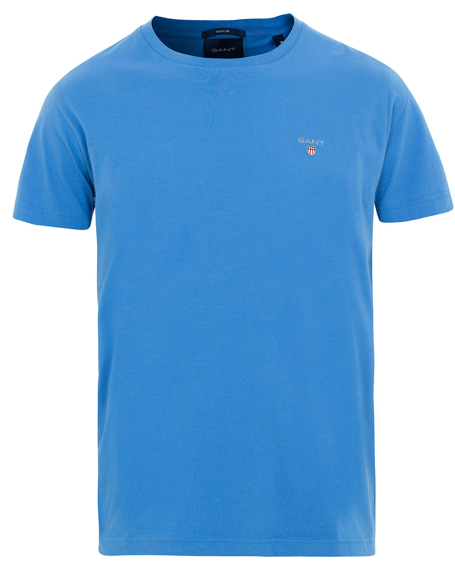 Herre | T-Shirts | GANT | Original Crew Neck Tee Palace Blue