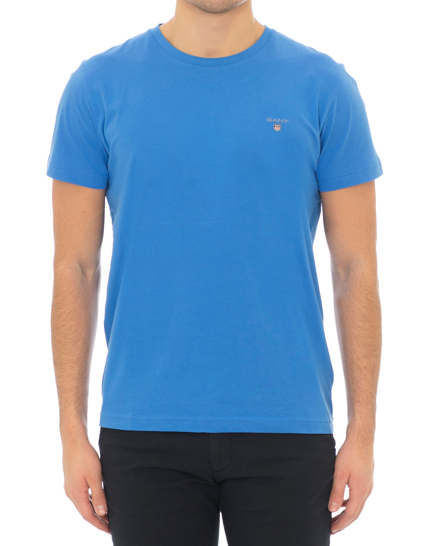 Herre | T-Shirts | GANT | Original Crew Neck Tee Palace Blue