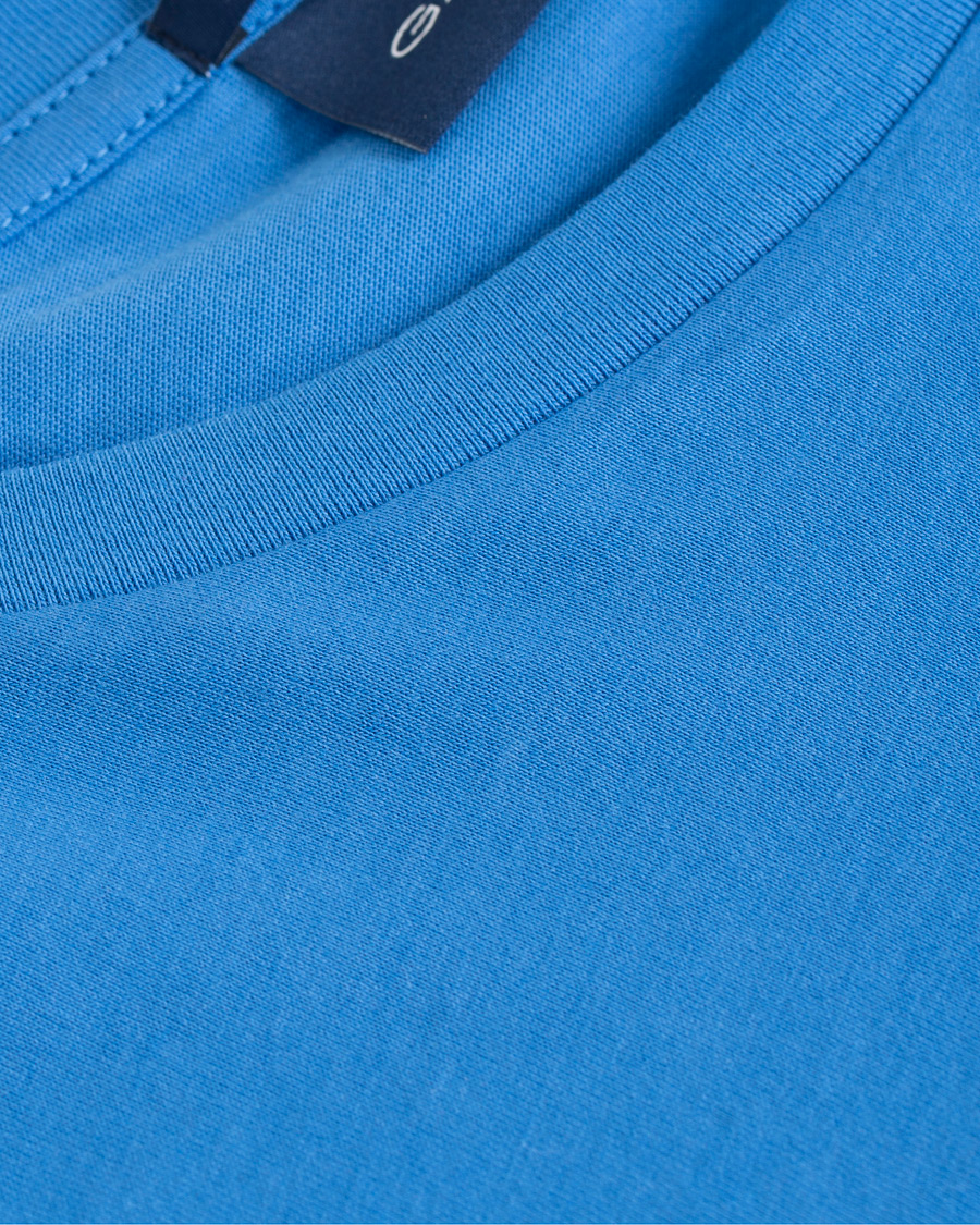 Herre | T-Shirts | GANT | Original Crew Neck Tee Palace Blue
