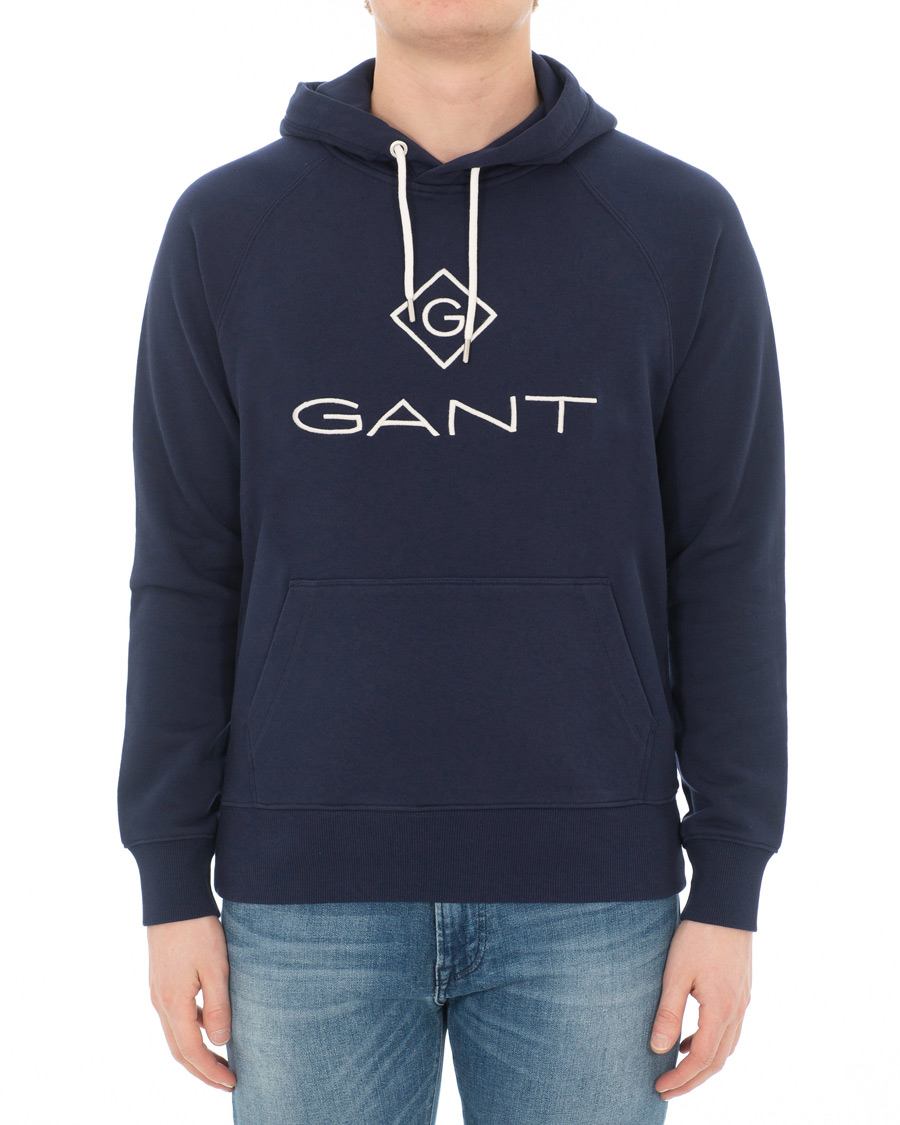 Herre | Gensere | GANT | Lock Up Hoodie Evening Blue