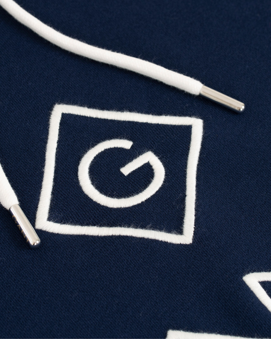 Herre | Gensere | GANT | Lock Up Hoodie Evening Blue