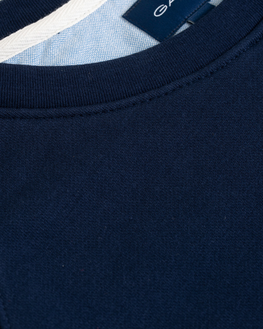 Herre | Gensere | GANT | Summer Logo Crew Neck Sweatshirt Evening Blue