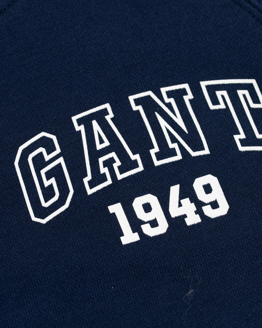 Herre | Gensere | GANT | Summer Logo Crew Neck Sweatshirt Evening Blue