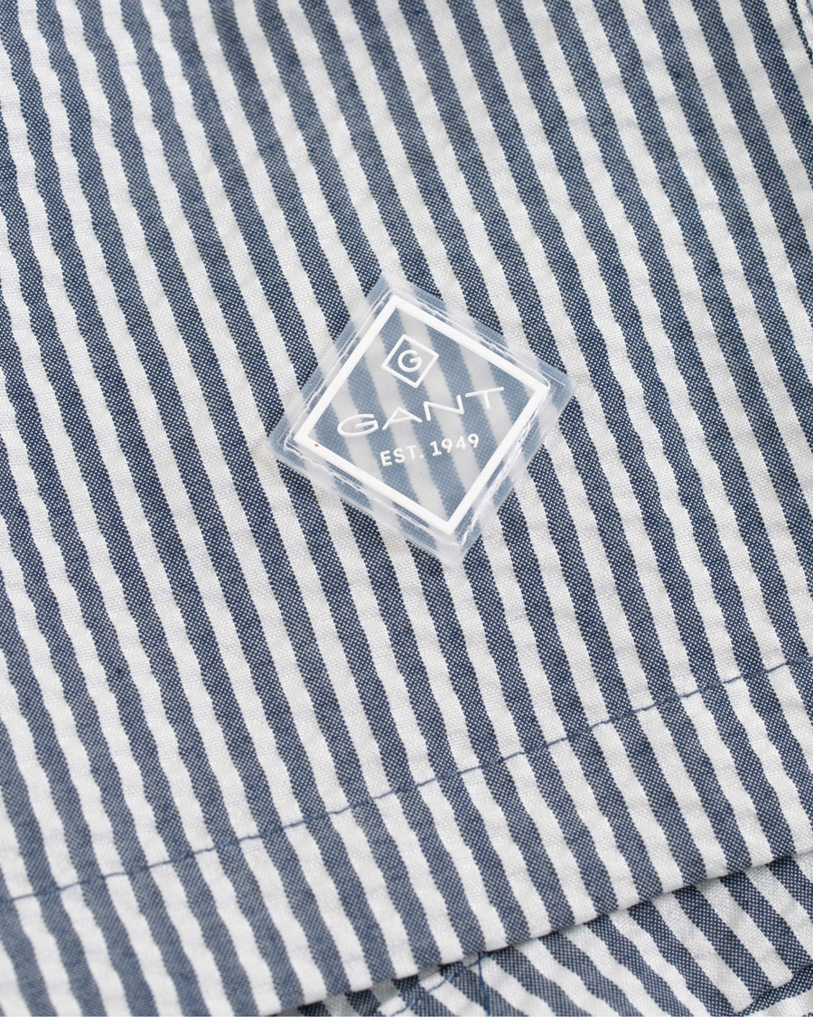 Herre | Badeshorts | GANT | Seersucker Swim Shorts Persian Blue