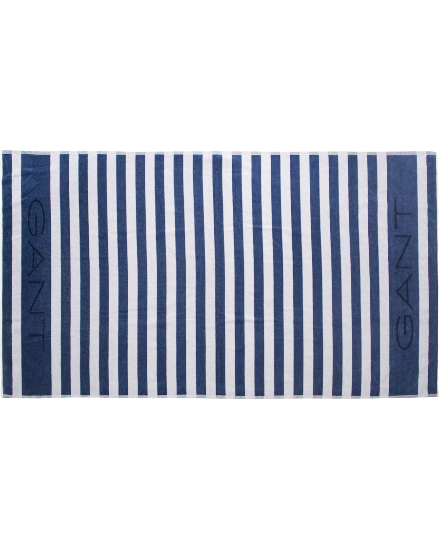 Herre | Badeshorts | GANT | Beach Stripe Towel White/Navy