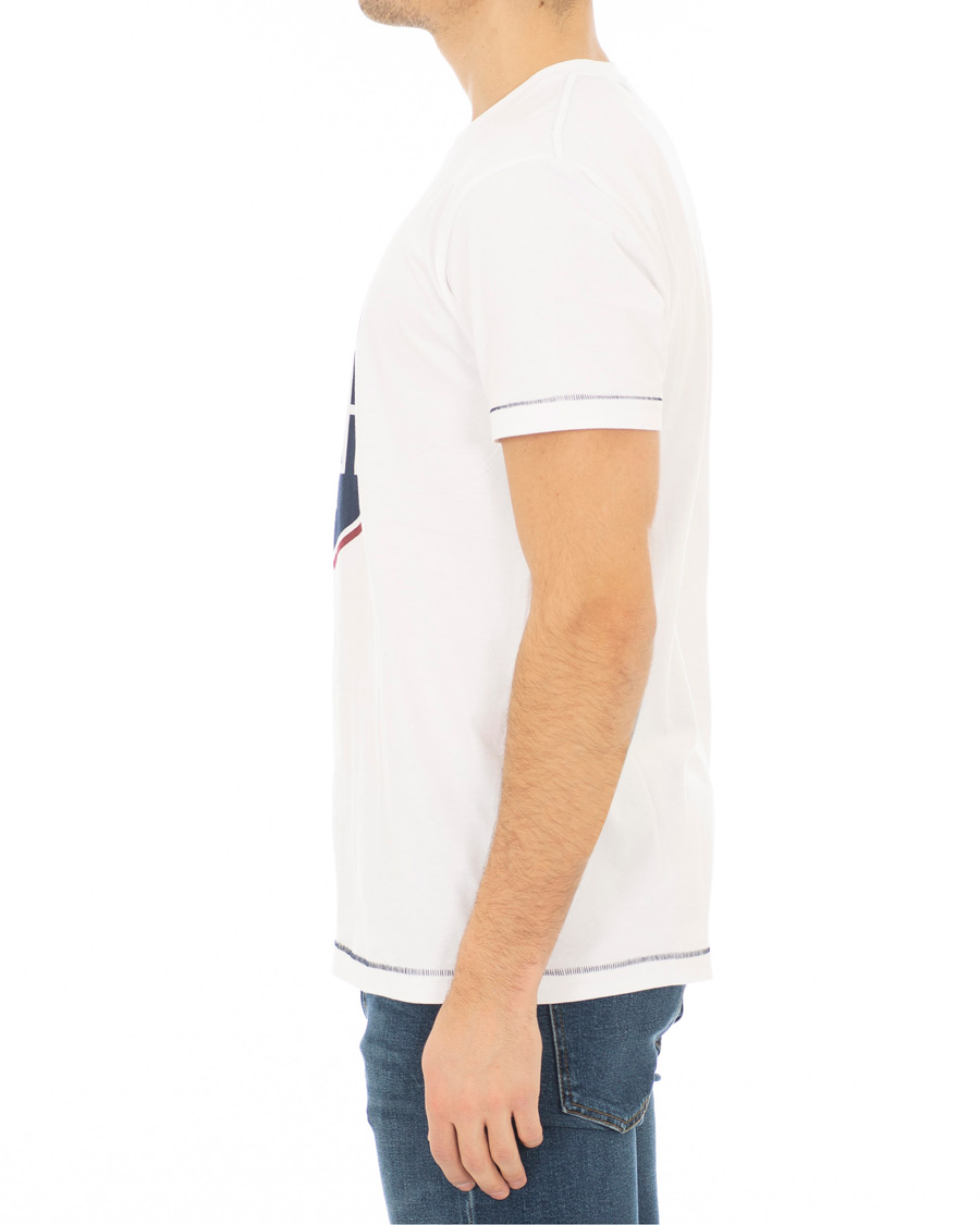 Herre | T-Shirts | GANT | Le Mans Crew Neck Tee White