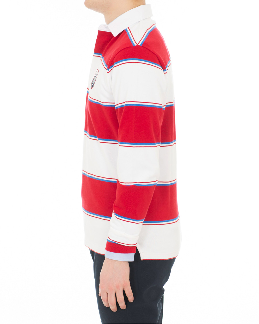 Herre | Gensere | GANT | Le Mans Barstripe Rugger RedWhite