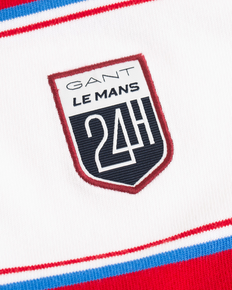 Herre | Gensere | GANT | Le Mans Barstripe Rugger RedWhite