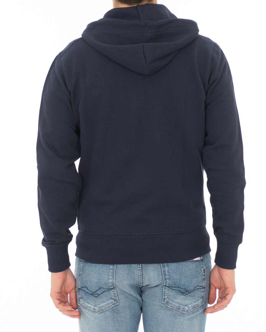 Herre | Gensere | GANT | Le Mans Full Zip Hoodie Evening Blue