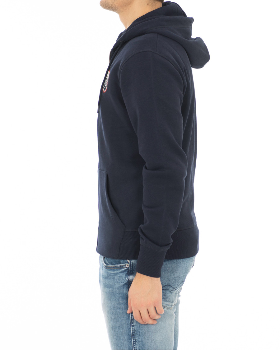 Herre | Gensere | GANT | Le Mans Full Zip Hoodie Evening Blue