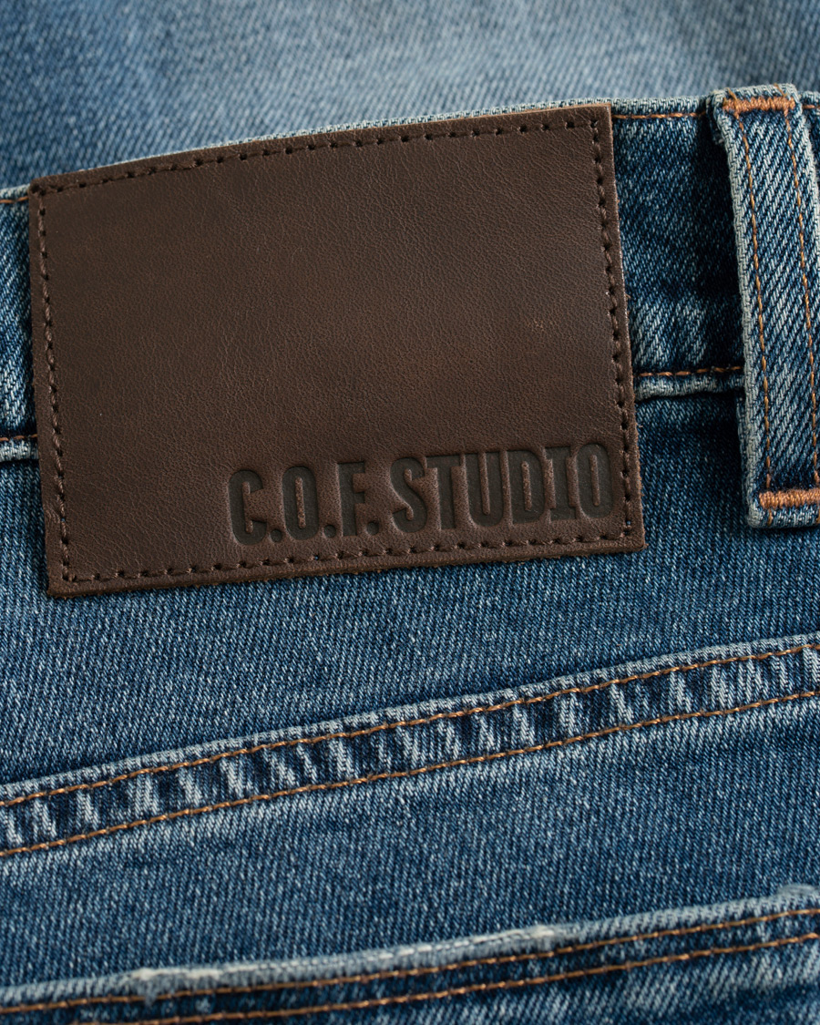 Herre | Jeans | C.O.F. Studio | M1 Slim Fit Stretch Jeans Heavy Used