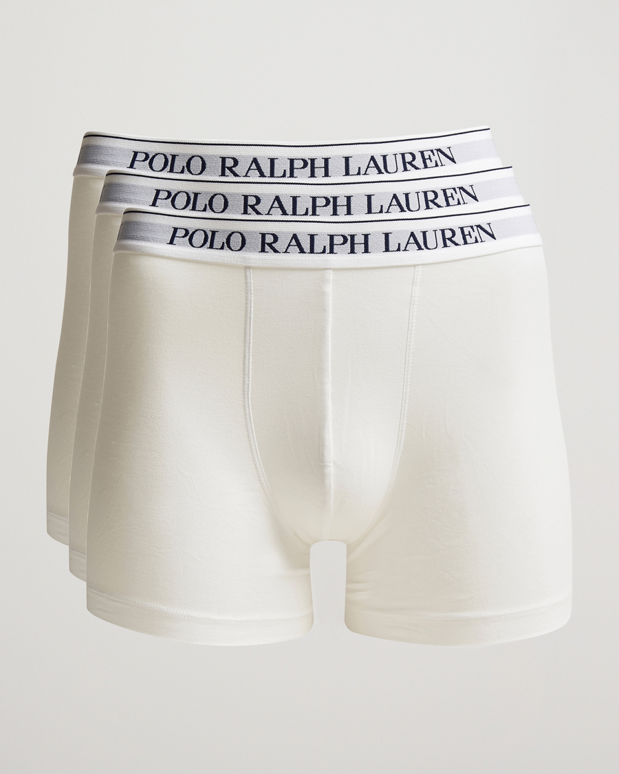Herre | Boksershorts | Polo Ralph Lauren | 3-Pack Stretch Boxer Brief White