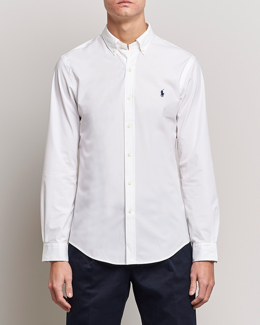 Herre | Skjorter | Polo Ralph Lauren | Slim Fit Shirt Poplin White