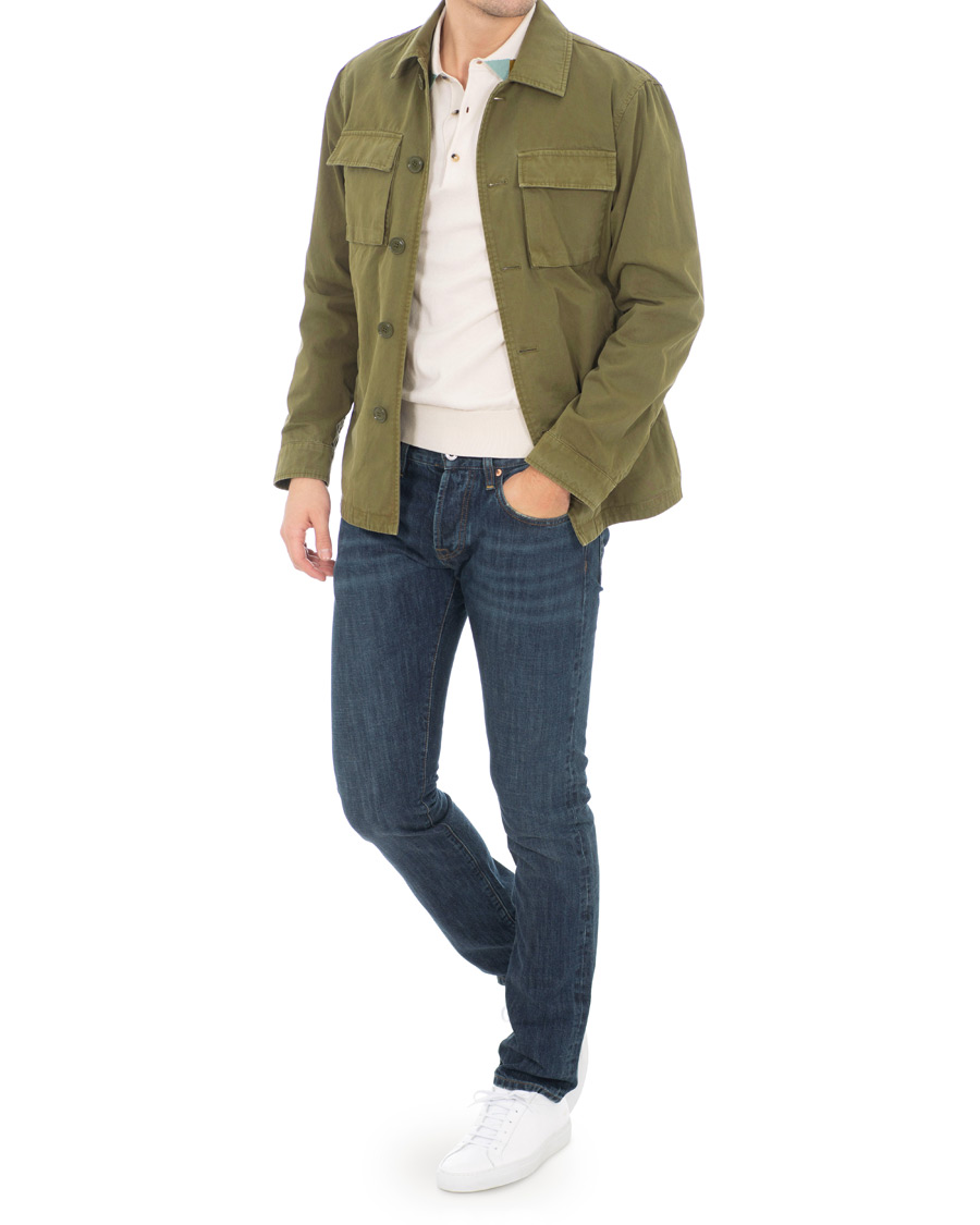 Herre | Jakker | Aspesi | Tigre Summer Cotton Jacket Military Green