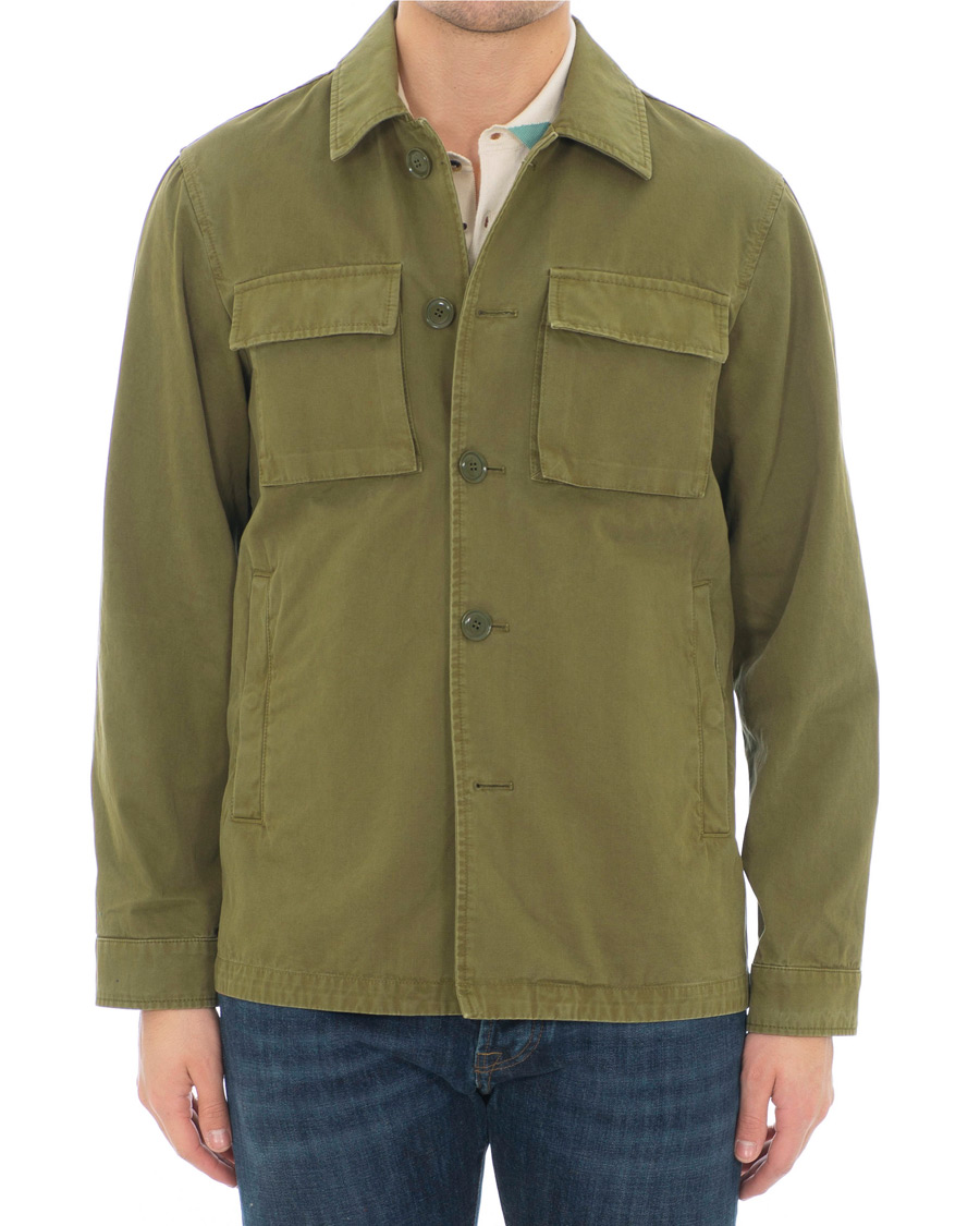 Herre | Jakker | Aspesi | Tigre Summer Cotton Jacket Military Green