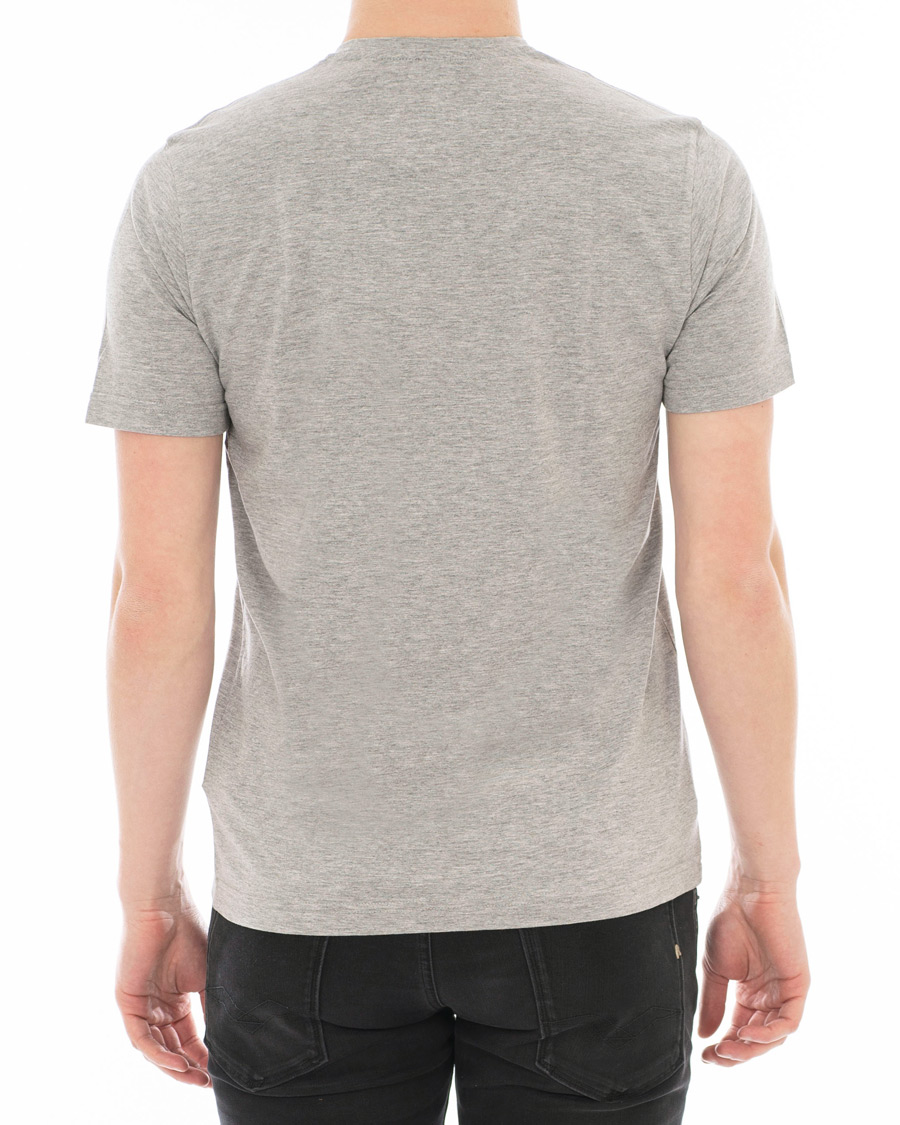 Herre | T-Shirts | Aspesi | Cotton Pocket T-shirt Light Grey