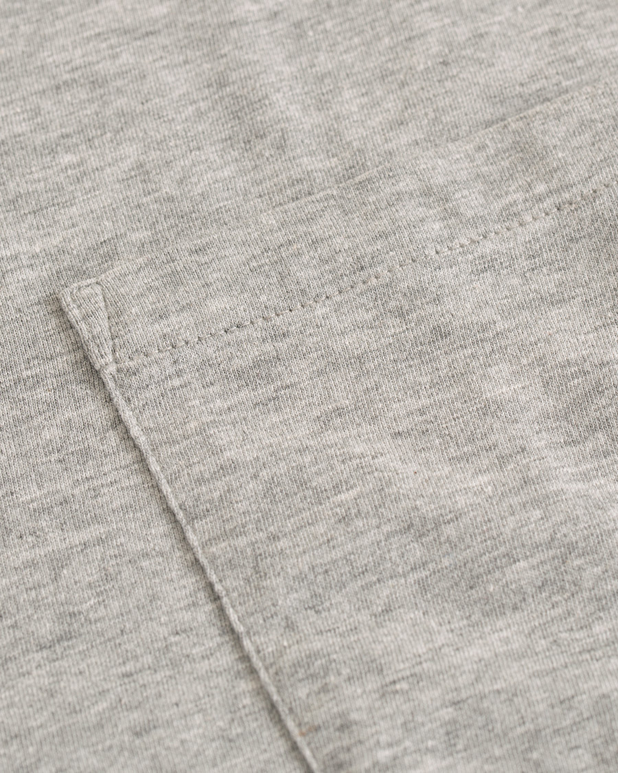 Herre | T-Shirts | Aspesi | Cotton Pocket T-shirt Light Grey