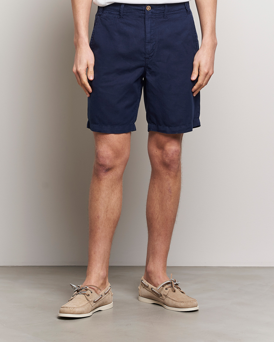 Herre | Linshorts | Polo Ralph Lauren | Cotton/Linen Shorts Newport Navy