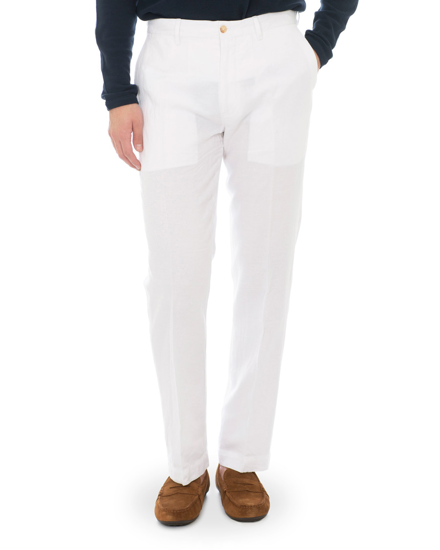 Herre | Bukser | Polo Ralph Lauren | Newport Linen Trousers Bright White
