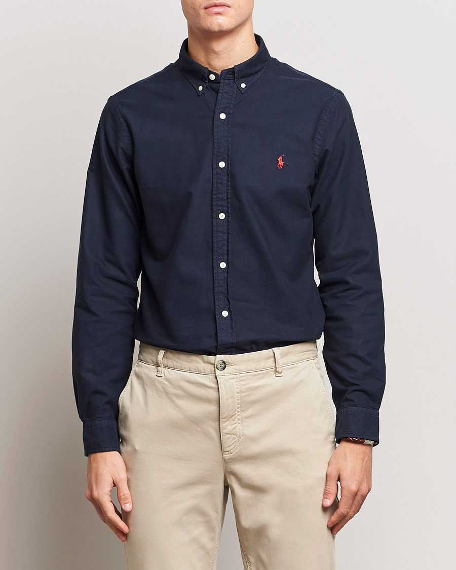 Herre | Jakke og bukse | Polo Ralph Lauren | Slim Fit Garment Dyed Oxford Shirt Navy